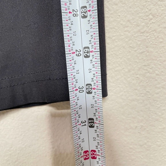 Luluemon 32 Mens Black Dark Wash Low Rise Flat Front Straight Leg Chino Pants - Picture 9 of 11